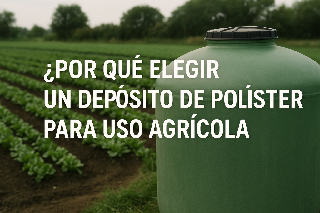 Depósito de poliéster para uso agrícola