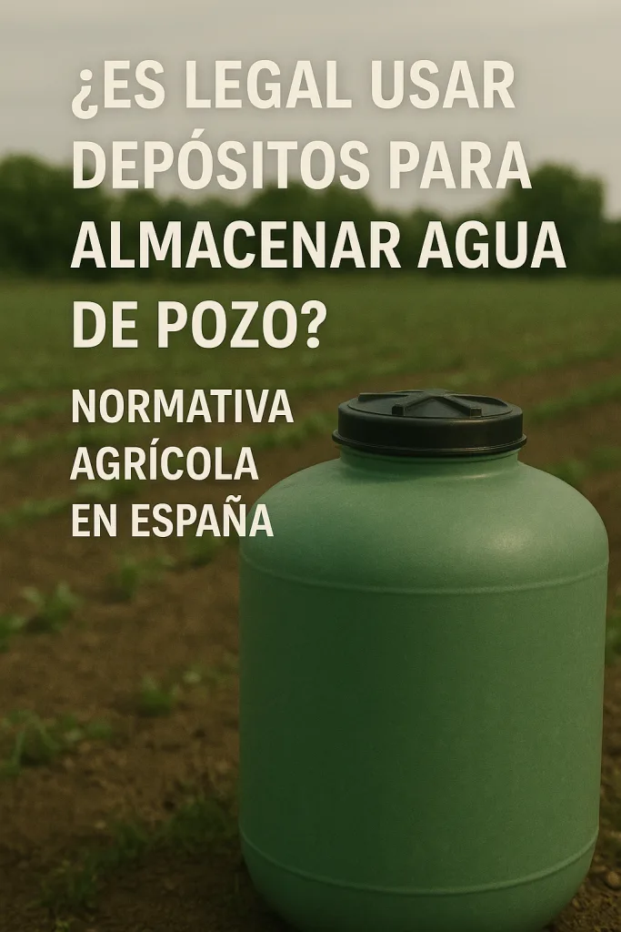 Usar depósitos para armazenar água de furo