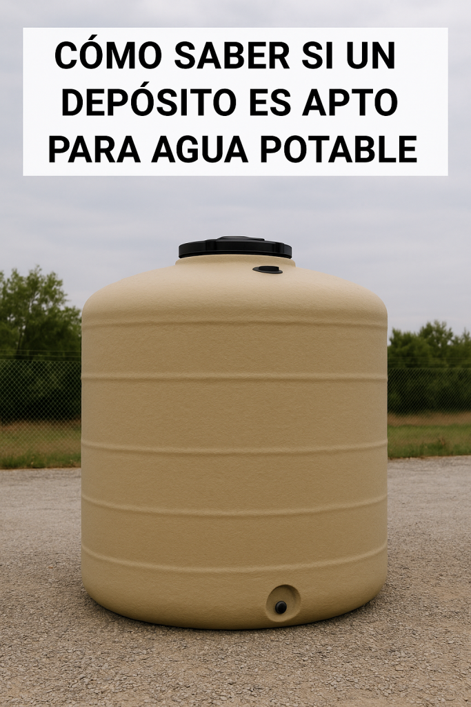 Cómo saber si un depósito es apto para agua potable