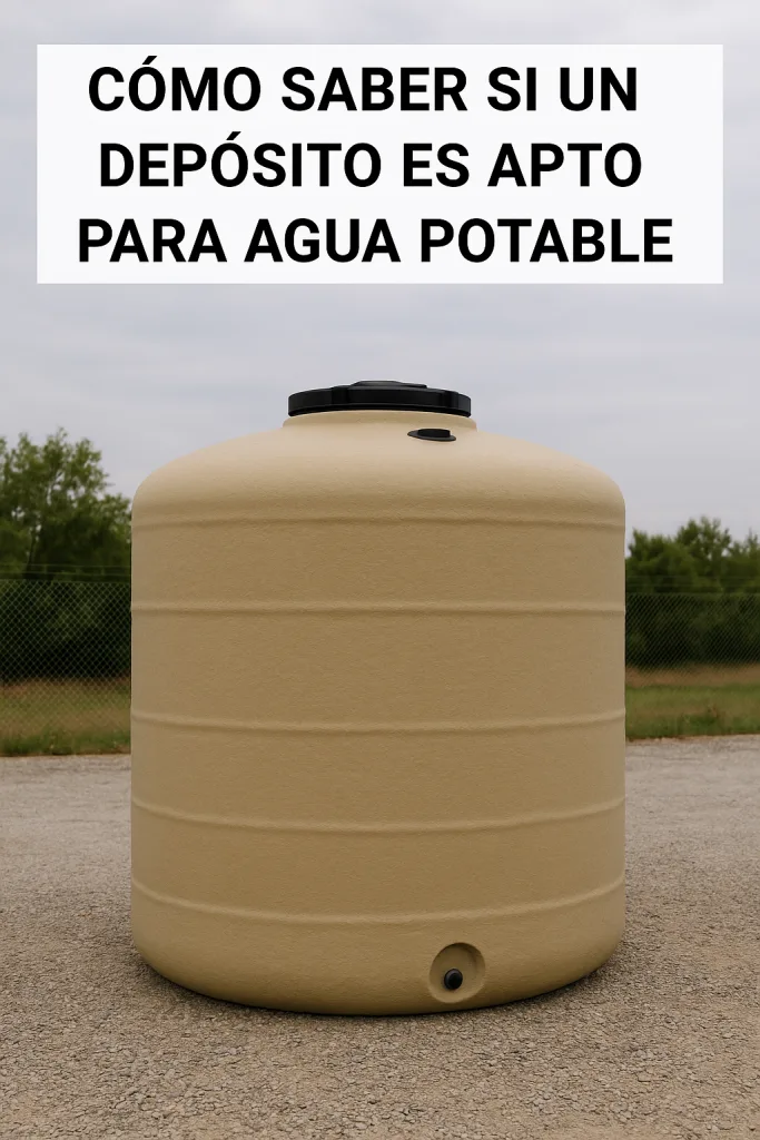 Como saber se um depósito é próprio para água potável