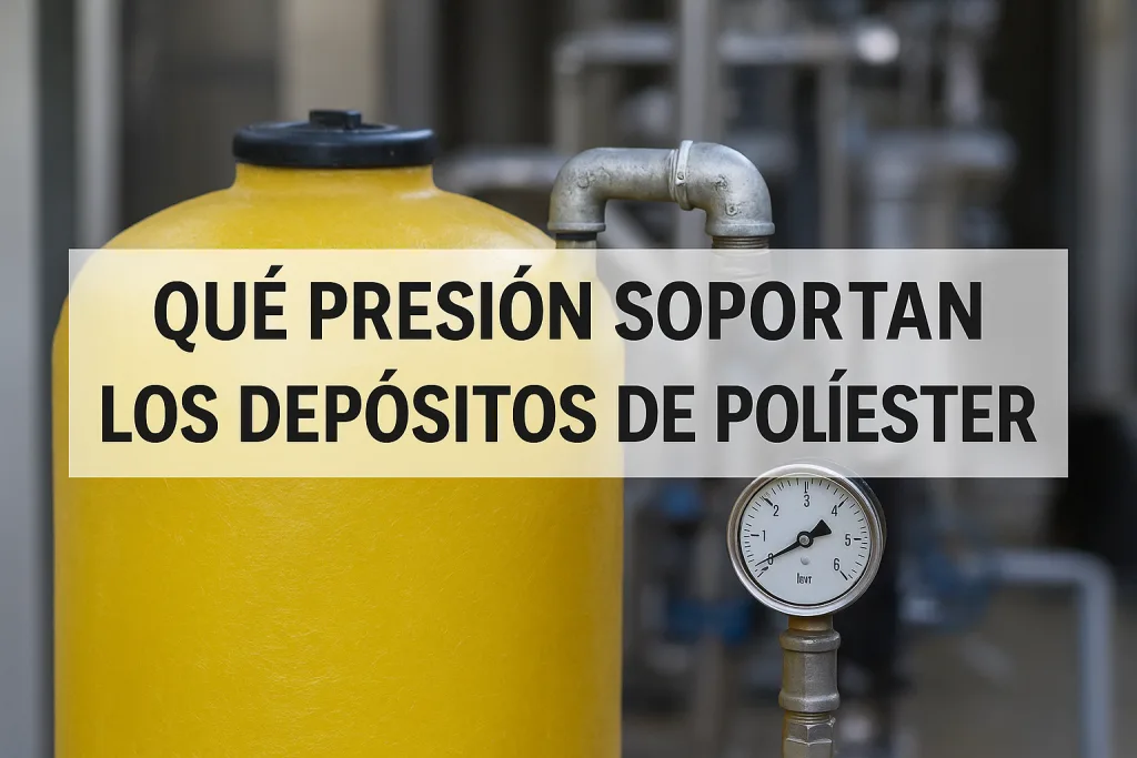 Que pressão suporta um depósito de poliéster