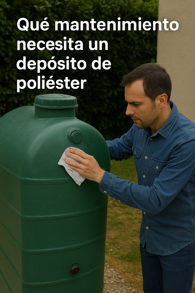 qué mantenimiento necesita un depósito de poliéster