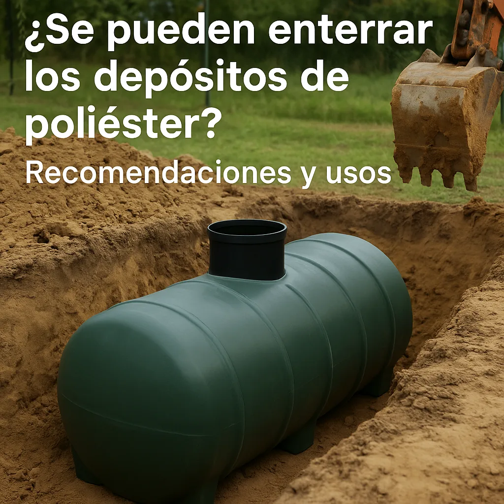 Podem enterrar-se depósitos de poliéster?