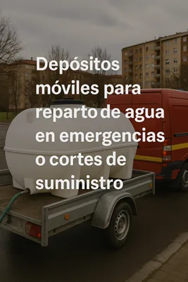 Depósitos móveis para distribuição de água em emergências e cortes de abastecimento