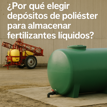 Depósitos de poliéster para fertilizantes líquidos