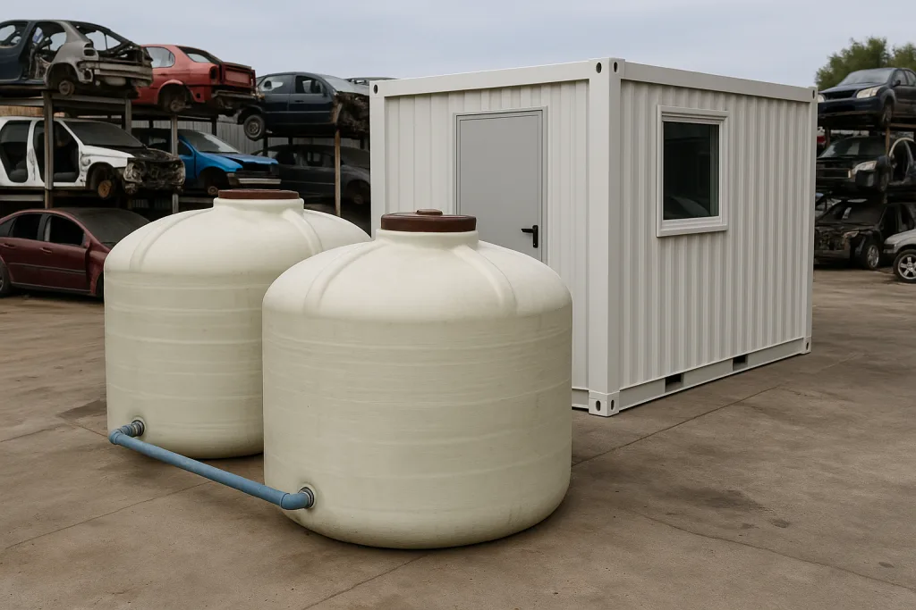 Soluções modulares para centros de abate de veículos pequenos ou móveis