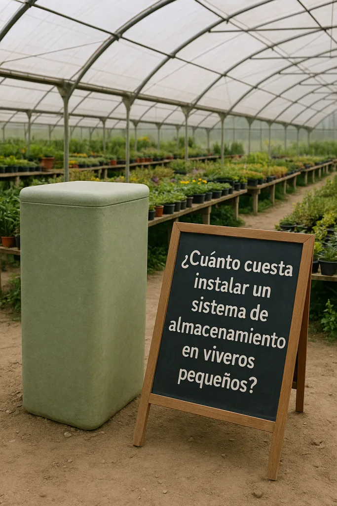 Quanto custa instalar um sistema de armazenamento em viveiros pequenos