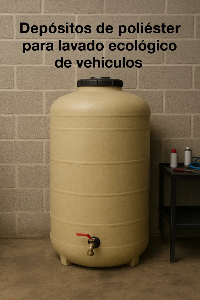 Depósitos de poliéster para lavagem ecológica de veículos