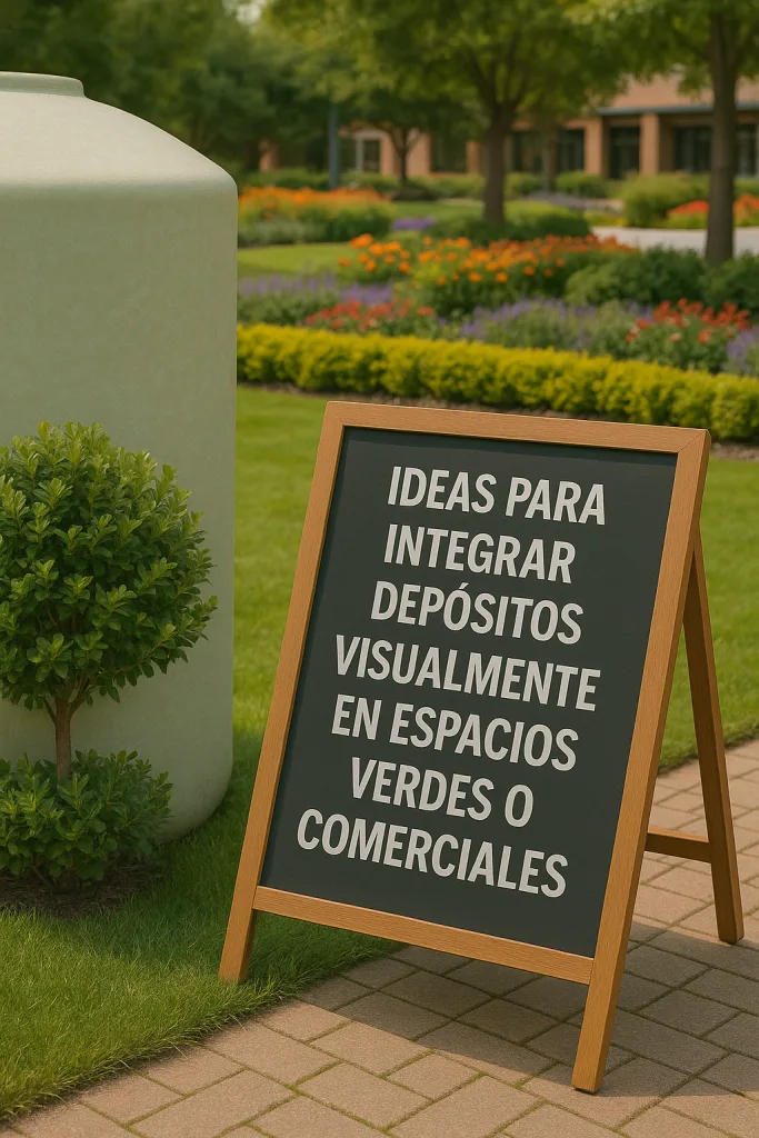 Ideias para integrar depósitos em espaços verdes ou comerciais